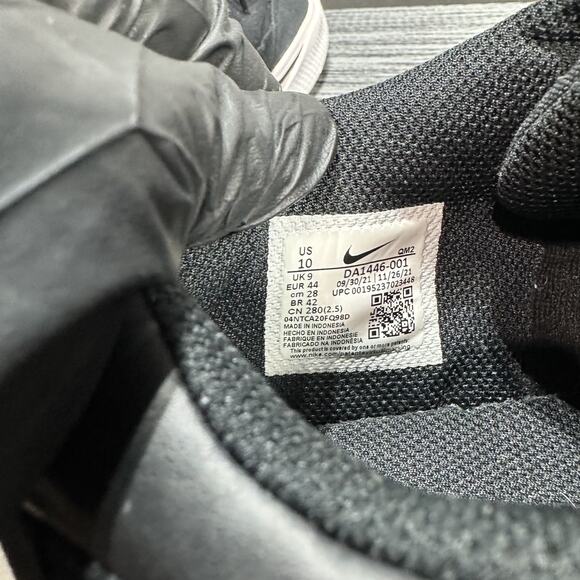 Nike GTS 97 Black Retro Canvas Casual Running Shoes DA1446-001 Mens Size 10 - Picture 10 of 14